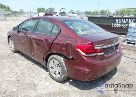 2014 Honda Civic Lx из США, поврежденный, VIN 19XFB2F54EE070649